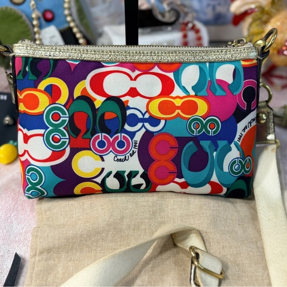 Coach Poppy Pop C Glam Graffiti Crossbody - Picture 2 of 10